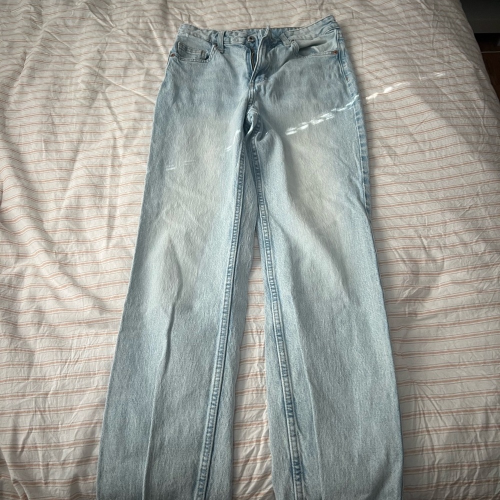 H&M Light Blue Straight Leg Jeans